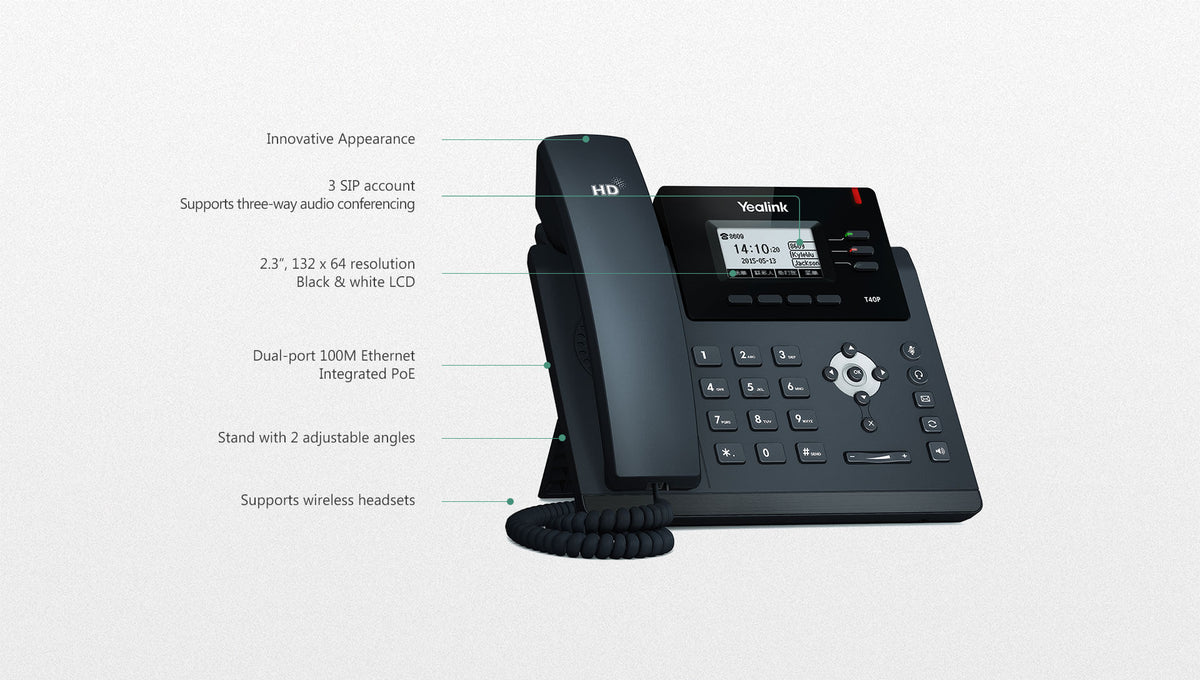 Yealink SIP-T40P 6 Line Ultra-elegant Gigabit Phone